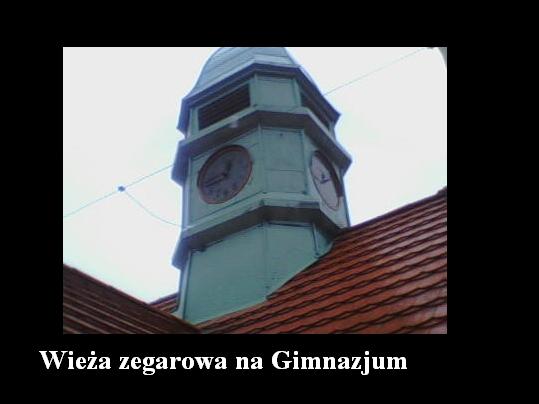 Wiea zegarowa na Gimnazjum Miejskim w Sierpcu.