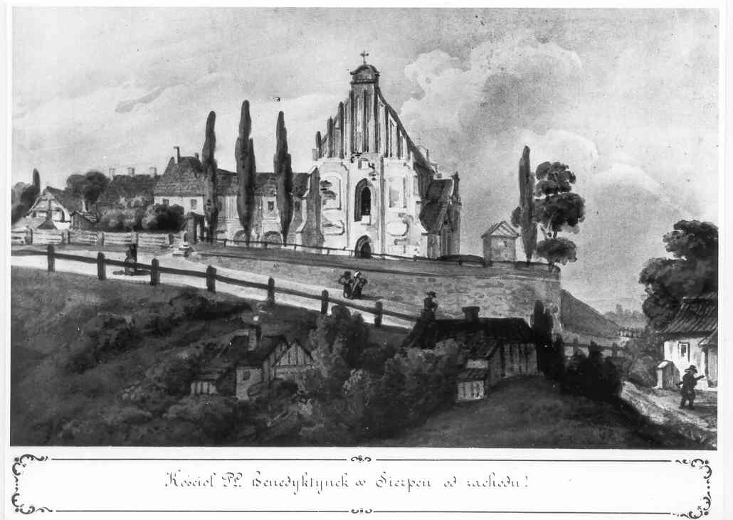 Koci i klasztor wedug ilustracji z XIX wieku
