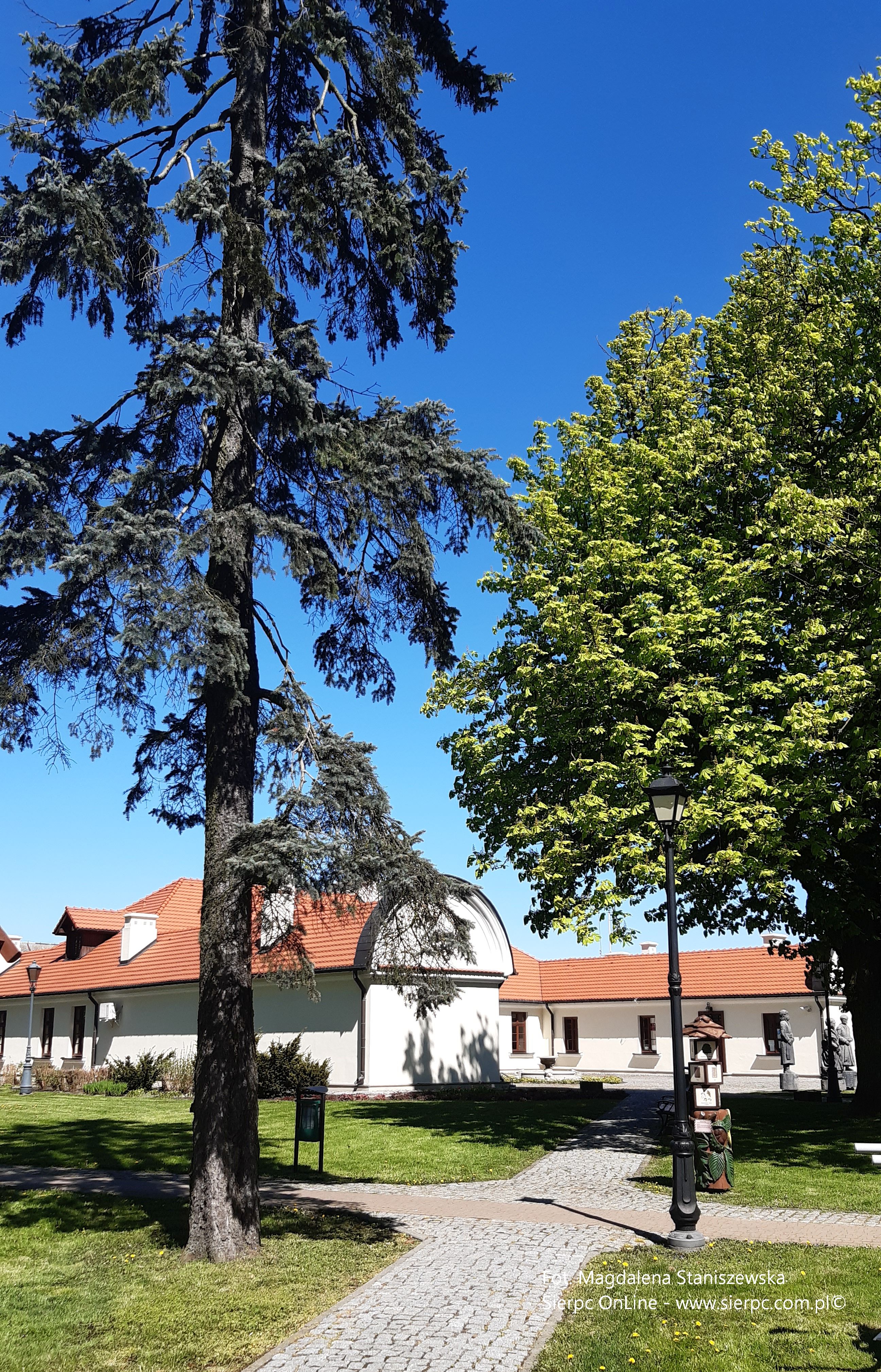 Dwr w Rociszewie otoczony jest parkiem krajobrazowym z XIX wieku, fot. 30 kwietnia 2023 r.
