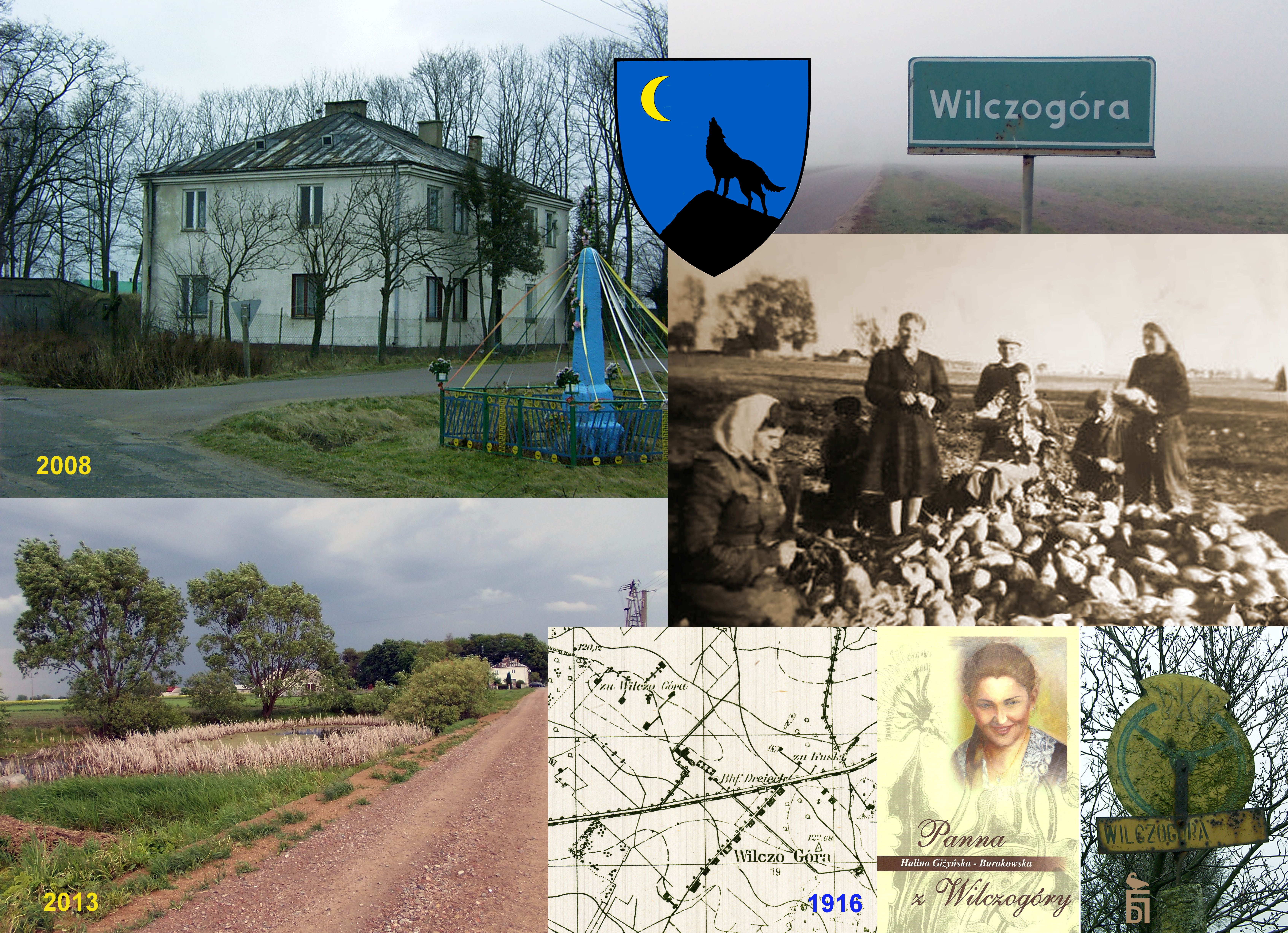 Wilczogra - projekt widokwki z nawizujcej do niedawnej historii wioski