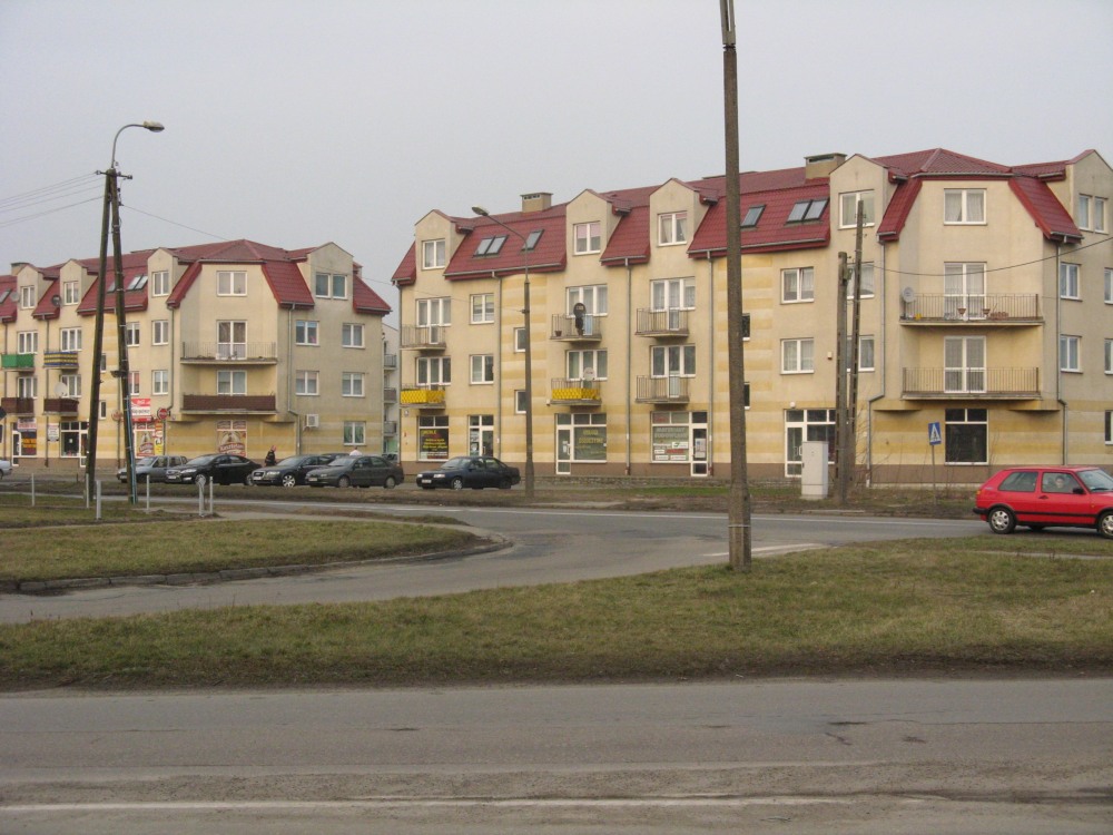 Bloki mieszkalne - ul. Płocka, skrzyżowanie z ul. Witosa, luty 2008 r.
