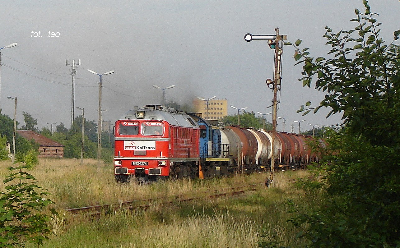 ORLEN KolTrans tranzytem przez Sierpc do Torunia.Cze­rwiec  2008r.