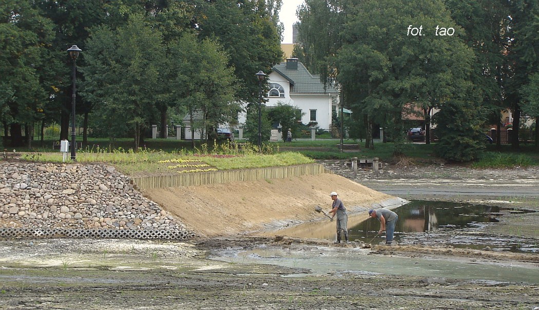 Renowacja Jezirek, ostatnie prace, 5.09.2008 r.