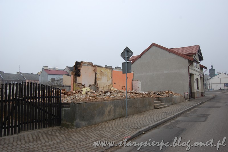 Ruiny domu przy ulicy Ksicia Wacawa 6, 2.03.2014 r.