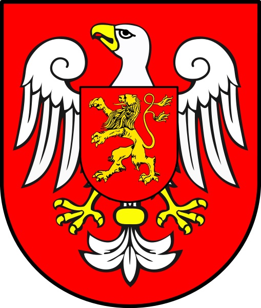 Herb powiatu sierpeckiego zatwierdzony przez Rad Powiatu 26 VI 2000 r.