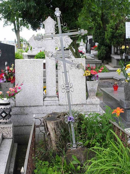 Jedyny pozostay krzy prawosawny na sierpeckim cmentarzu.