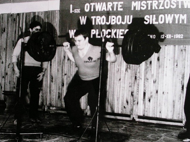 I Otwarte Mistrzostwa w Trjboju Siowym wojewdztwa pockiego - 12 XII 1982 r.<BR>Na zdjciu sierpczanin, Wojciech Sobiesiak.
