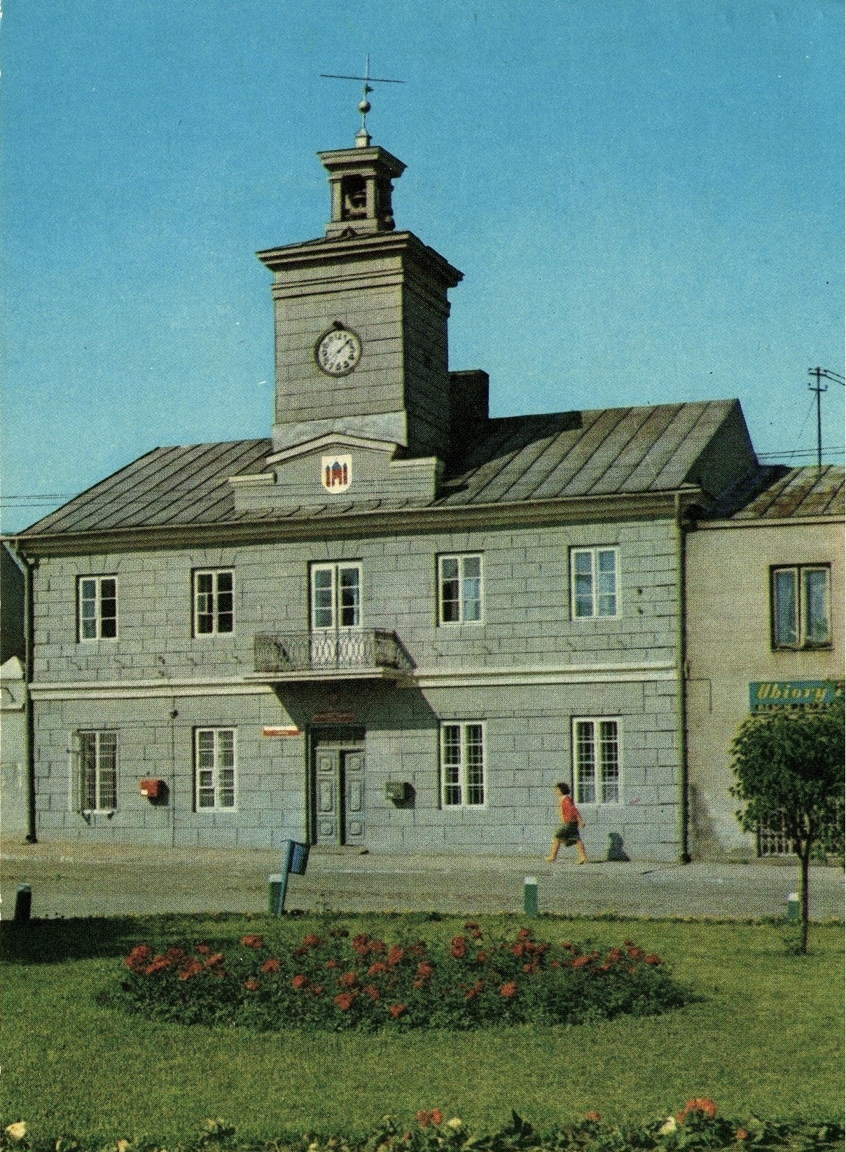 Ratusz w Sierpcu, pocztówka, lata 70. XX wieku.