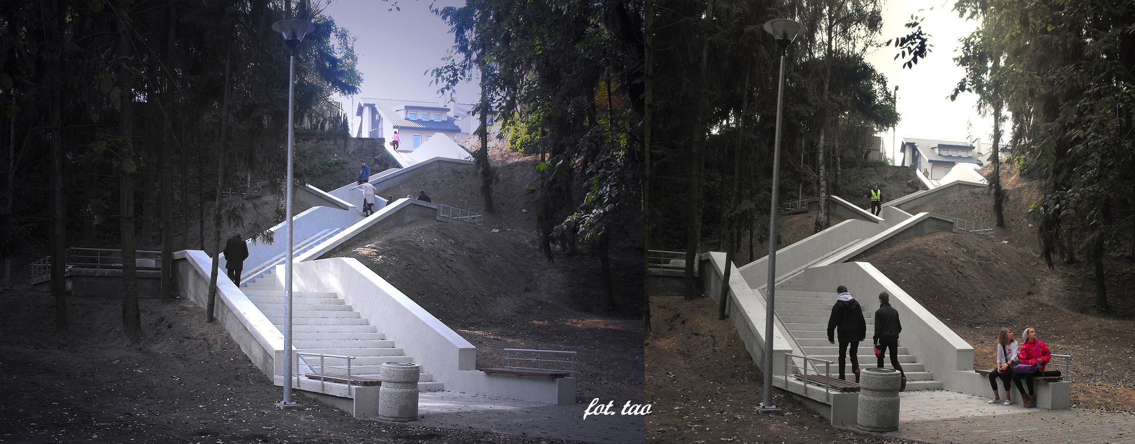Odnowione schody z rynku do ul. Narutowicza, padziernik 2013 r.