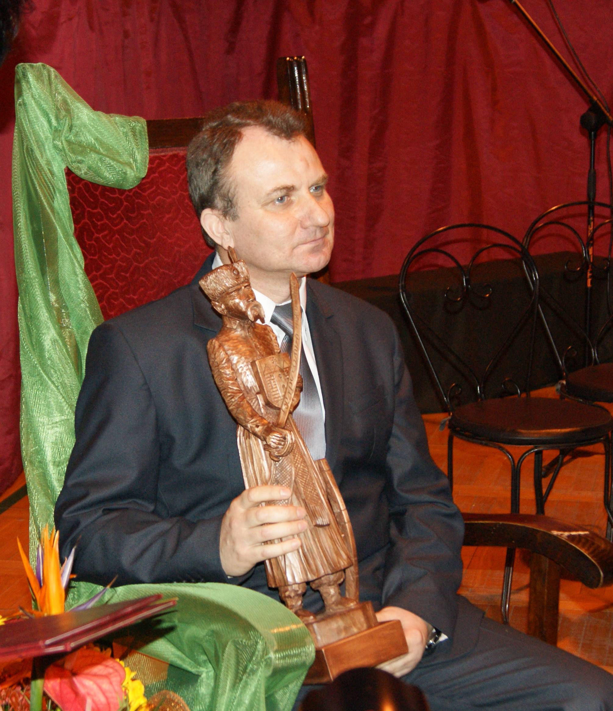 Jzef Urbaski podczas gali Sierpczanin Roku 2010.