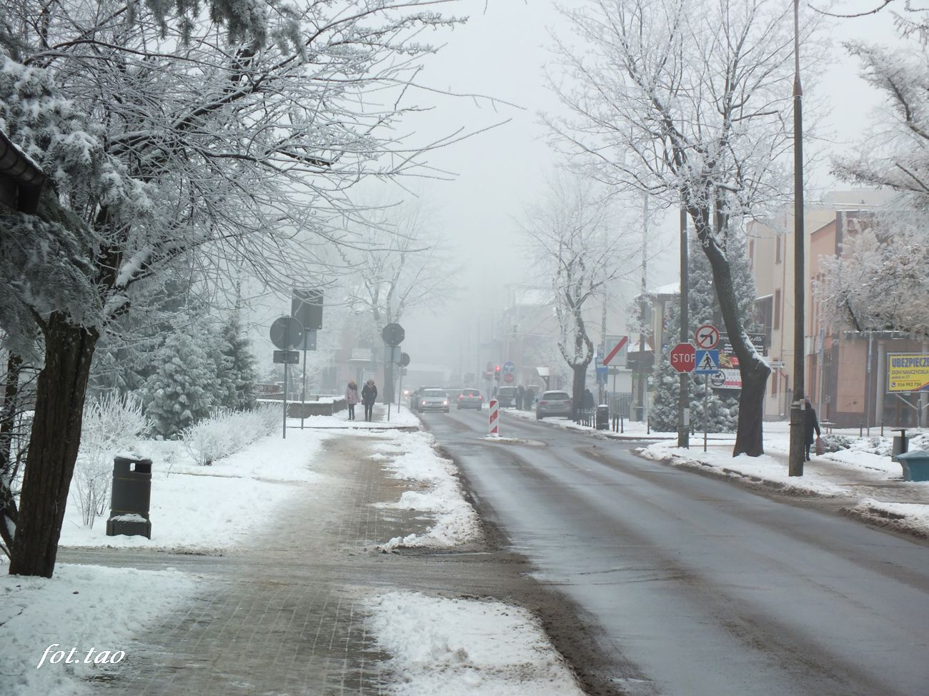Fragment ulicy Wiosny Ludw, 11 grudnia 2021 r.